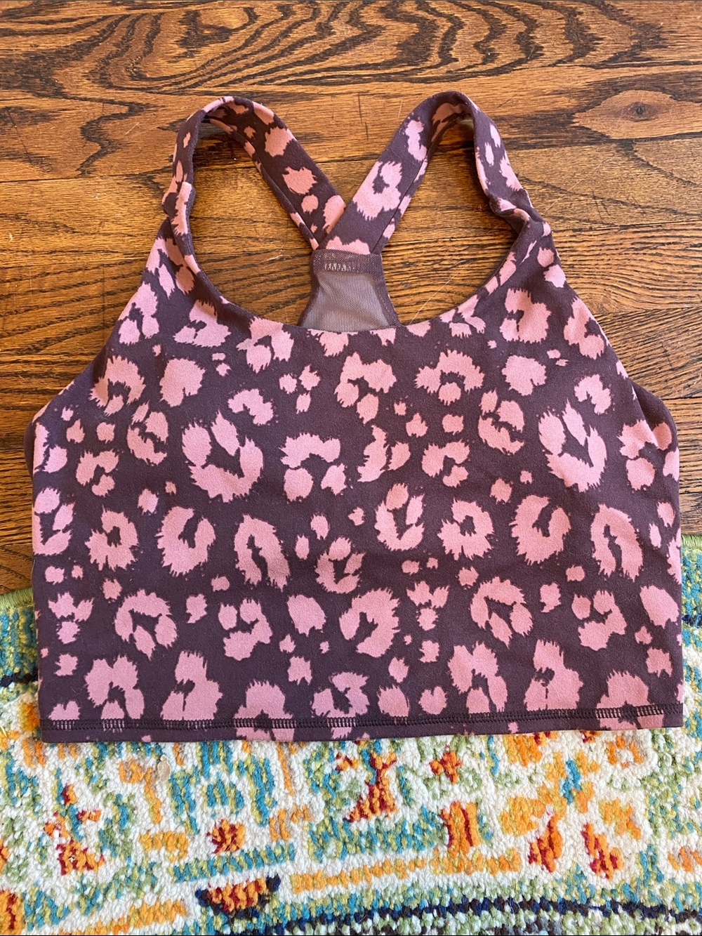 Leopard Print Sports Bra Top